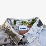 Camisa manga larga estampado patchwork Desigual S