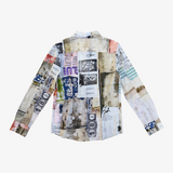 Camisa manga larga estampado patchwork Desigual S