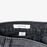 Jean high rise straight jeans negro Calvin Klein W28 L32