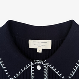 Jersey azul marino con botones al cuello Sézane S