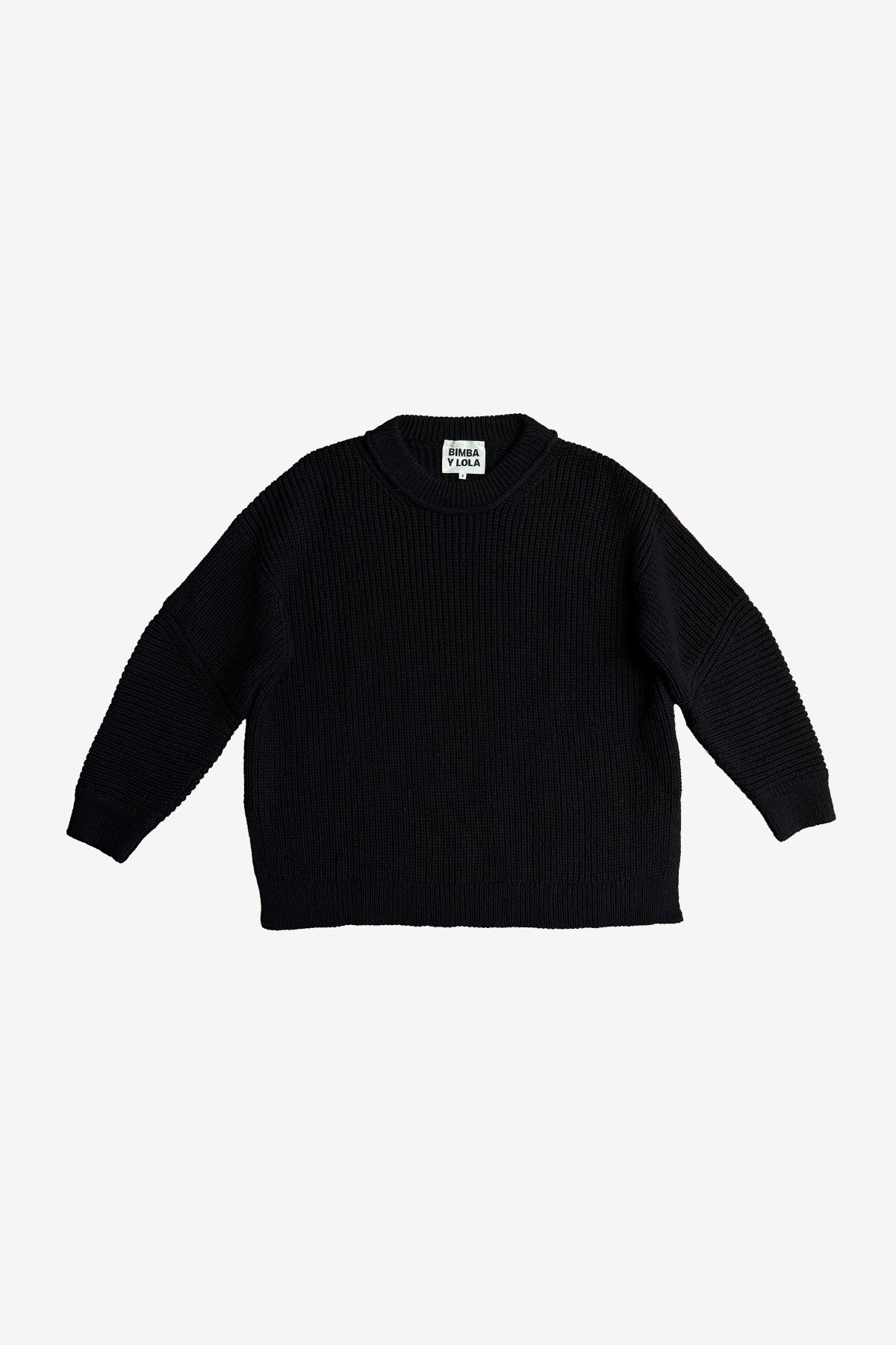 BIMBA Y LOLA black oversized sweater PASALY - Main Image
