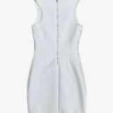 Vestido blanco ajustado con apliques metálicos Guess 6
