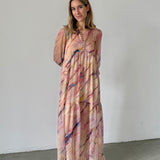 Maksu Sheer Printed Maxi Dress