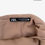 Brown linen dress ZARA M