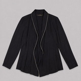 Blazer Azul Marino con Cinturón Carolina Herrera