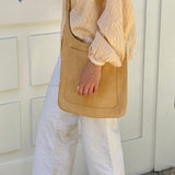 Bolso de Hombro de Piel Color Camel Gabriel for Sach
