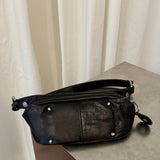 Sonia Rykiel Black Leather Shoulder Bag