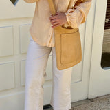 Bolso de Hombro de Piel Color Camel Gabriel for Sach
