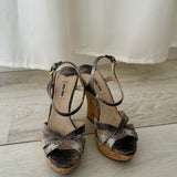 Miu Miu Cork Wedge Sandals