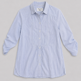 Massimo Dutti Blue Striped Linen Shirt