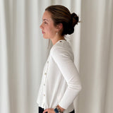 Top Blanco con Botones Decorativos Bimba y Lola