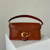 Coach Tabby Leather Shoulder Bag in Brown
