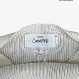 White MANGO sweater, one size