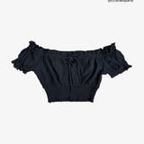 MAJORELLE S black crop top