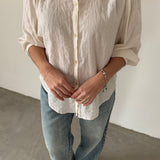 Sessùn Beige Long-Sleeve Blouse