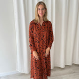 Vestido Camisero Estampado Leopardo Polín et Moi