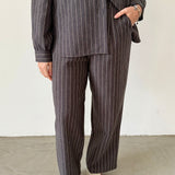 Indi & Cold Grey Pinstripe Trousers