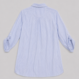 Massimo Dutti Blue Striped Linen Shirt