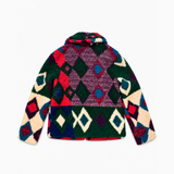 Desigual Multicolour Geometric Teddy Fleece Jacket