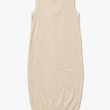 Diarte Cream Open-Knit Sleeveless Maxi Dress