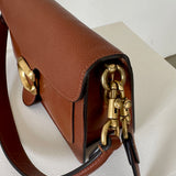 Coach Tabby Leather Shoulder Bag in Brown
