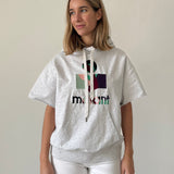 Isabel Marant Short-Sleeve Logo Hoodie