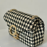Sandro Tweed Chain Shoulder Bag