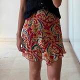 Falda mini volantes MANGO M