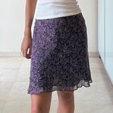 Falda corta estampado lila CACHAREL XS