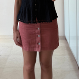 Falda de pana terracota HOLLISTER S