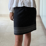 Falda felpa gris NATURA S
