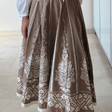 Falda midi marrón CAROLL 34