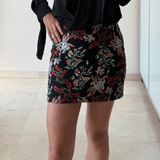 Falda negra flores PINS AND NEEDLES XS