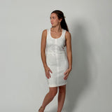 Vestido blanco ajustado Guess