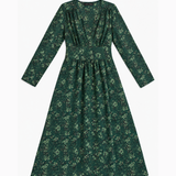 IKKS Green Floral Print Midi Dress