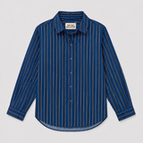 The Tiny Big Sister Blue Striped Oversized Shirt