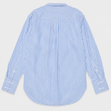 Closed Camisa Popover de Algodón con Rayas Azules
