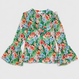 & Other Stories Blusa Floral con Volantes
