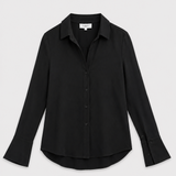 Ba&sh Blusa Negra Abotonada