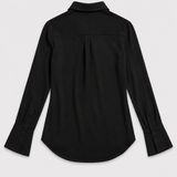 Ba&sh Blusa Negra Abotonada