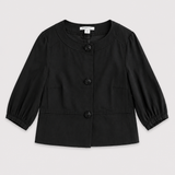 Marella Chaqueta Cropped Negra