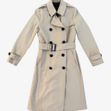 Beige gabardine 100% cotton water repellent