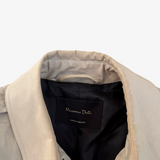 Beige gabardine 100% cotton water repellent