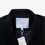 Black blazer with suede lapels