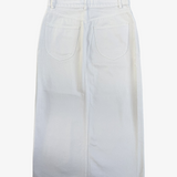 White denim skirt