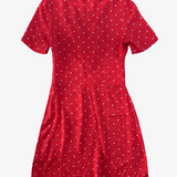 red mini dress