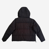 Chaqueta acolchada negra ajustable con capucha ZARA XS