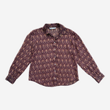 Blusa estilo camisa semitransparente paisley ZARA M