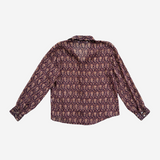 Blusa estilo camisa semitransparente paisley ZARA M