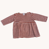 Bean's Barcelona pink striped dress 6-9M